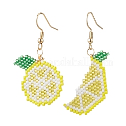 Стекло бисер болтающиеся серьги&nbsp;EJEW-MZ00500