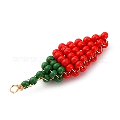 Подвески из стеклянных бусин в виде перца&nbsp;PALLOY-MZ00788-03