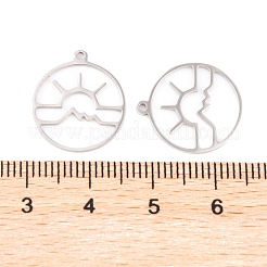 Не тускнеющие подвески из нержавеющей стали 201&nbsp;LS-STAS-M056-01B-P