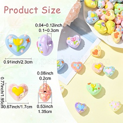 24 шт. 12 вида акриловых бусин ручной работы&nbsp;FIND-YW0011-36