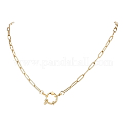 Цепочки-скрепки из нержавеющей стали 304 толщиной 4 мм с пружинными застежками&nbsp;NJEW-JN05708