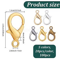 100 шт. 5 цвета из цинкового сплава&nbsp;FIND-GA0008-18