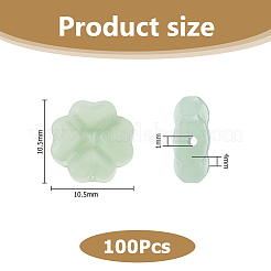 100 шт. Искусственные нефритовые стеклянные бусины&nbsp;GLAA-HS0001-10B
