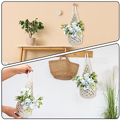 Хлопковые вязальные сумки&nbsp;AJEW-WH20006-238B