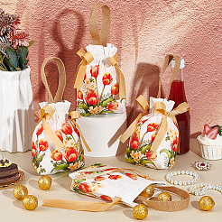 Мешочки для хранения из брезентовой ткани&nbsp;ABAG-WH0032-78B