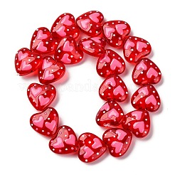 Стеклянные эмалевые бусины&nbsp;GLAA-Q125-01A-05