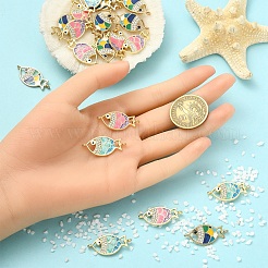 10 шт. сплав эмалированные рыболовные звенья&nbsp;ENAM-YW0005-86A