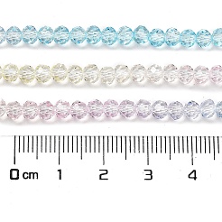 Прозрачные окрашенные стеклянные бусины&nbsp;DGLA-A034-T4mm-A21