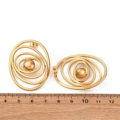 Овальные серьги-гвоздики из нержавеющей стали 304&nbsp;EJEW-L304-08G