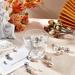 222 шт. 9 стиля АБС пластик имитация жемчуга круглые бусины&nbsp;KY-GO0001-03