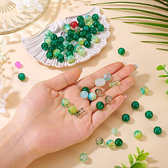 80 г прозрачных стеклянных бусин&nbsp;DGLA-TA0001-47B