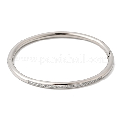 Женские браслеты-шарниры из нержавеющей стали 304 с микропаве из кубических цирконий&nbsp;BJEW-D408-30P