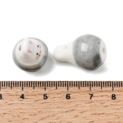 Фарфоровые бусины ручной работы&nbsp;PORC-G015-04F