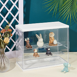 Коробки для демонстрации собранных прямоугольных акриловых фигурок&nbsp;ODIS-WH0017-096B