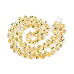 Прозрачные стеклянные бусины гальваническим пряди&nbsp;EGLA-F152A-FR01-01