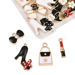 24шт 12 стиля подвески из сплава с эмалью&nbsp;ENAM-FP0003-04