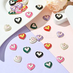 30шт 6 цвета сплава эмалевые подвески&nbsp;FIND-CJ0002-35