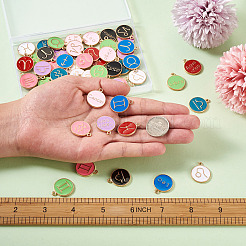 9 комплект подвесок с эмалью из сплава 9 цветов&nbsp;ENAM-CD0001-11