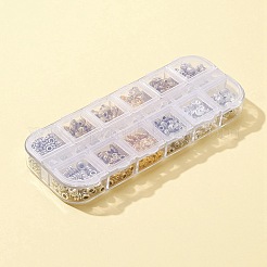 525 шт. 12 стильных бусины из латуни и сплава&nbsp;DIY-FS0003-36