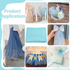 10 ярд полиамидной сетчатой фоновой ткани&nbsp;DIY-FG0008-72B