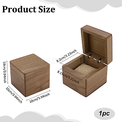 Деревянные подарочные коробки для хранения часов с шарнирами&nbsp;CON-WH0089-117