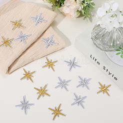 100 шт. 2 цвета компьютеризированная вышивка ткань утюгом / пришить патчи&nbsp;DIY-CY0001-66