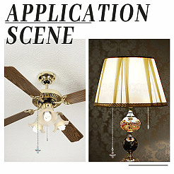 14 шт. 14 цвета ангел стеклянный жемчуг и сплав подвески потолочный вентилятор тяговые удлинители цепи&nbsp;PALLOY-HY00059