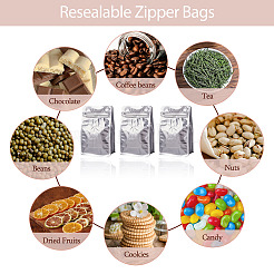 10 шт. БОПП и алюминизированный ПЭТ и полиэтиленовые пакеты для кофе с застежкой-молнией и клапаном&nbsp;ABAG-TA0001-93E