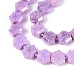 Антикоррозийные гальванические стеклянные бусины&nbsp;GLAA-T028-6mm-02G