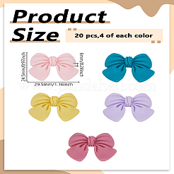 20шт 5 цвета смолы матовые кабошоны&nbsp;CRES-LP0001-01