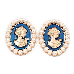 Кабошоны из эмали из цинкового сплава&nbsp;LS-ENAM-Q501-01LG-03