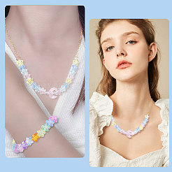 320шт 8 цвета прозрачные акриловые бусины&nbsp;MACR-PA0001-25