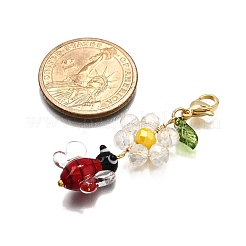 Подвесные украшения в виде пчел ручной работы&nbsp;HJEW-TA00348