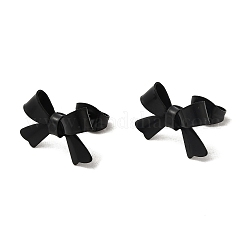 Серьги-гвоздики с бантом из нержавеющей стали 304&nbsp;EJEW-Z136-01EB