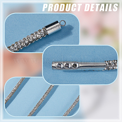 6.25 ярд полиэстерового шнура со стразами&nbsp;DIY-GF0009-32B