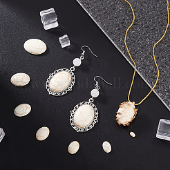 160 шт. 7 размера синтетических бирюзовых кабошонов&nbsp;G-PH0002-69B