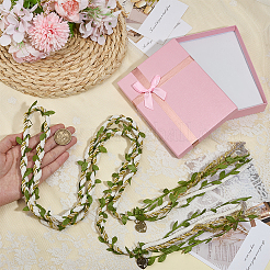 Корсажи из полиэстерового и хлопкового шнура для свадьбы&nbsp;HJEW-OC00238