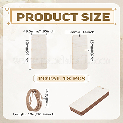 Необработанные деревянные закладки&nbsp;WOOD-LP0001-29
