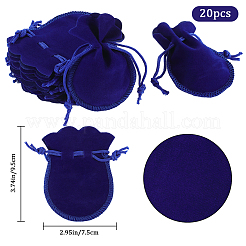 20 шт. бархатные сумки-шнурки из тыквы&nbsp;TP-BBC0001-07A-03