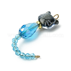 Фигурки кошек стеклянные звенья соединительные подвески&nbsp;PALLOY-JF03239