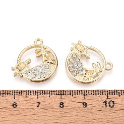 Подвески из сплава и страз&nbsp;PALLOY-T092-18C-G