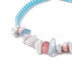 Регулируемые браслеты из натуральных драгоценных камней с бусинами для женщин&nbsp;BJEW-JB10992-02