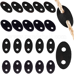 50 шт. овальная пряжка из искусственной кожи&nbsp;FIND-CL0001-57