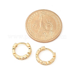 Латунные микро проложить серьги обруча кубического циркония&nbsp;LS-EJEW-H152-01E-G