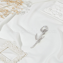 1 шт. броши из сплава со стразами&nbsp;JEWB-LP0002-09