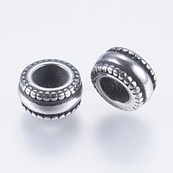 Европейские бусины из нержавеющей стали 304&nbsp;STAS-F195-098AS