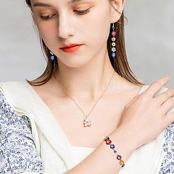 120 шт. 6-цветные нити бусин лэмпворк ручной работы&nbsp;LAMP-NB0001-55