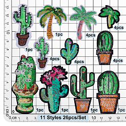 26 шт. 11 стиля полиэстеровая компьютерная вышивка ткань термоприклеиваемые/пришивные нашивки&nbsp;PATC-PH0001-52