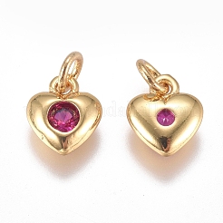 Латунные микро проложить кубического циркония подвески&nbsp;ZIRC-G168-58G-02