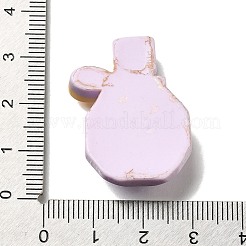 Кабошоны из непрозрачной смолы с гальванопокрытием&nbsp;LS-RESI-S10-03B